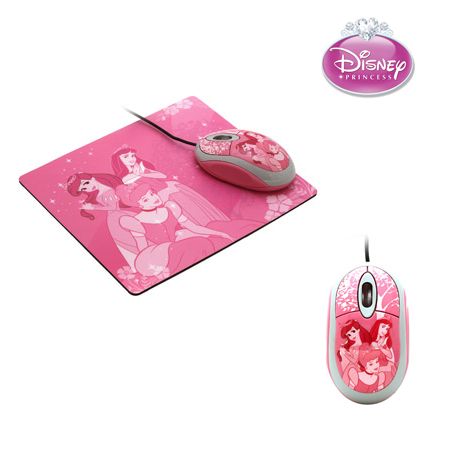 KIT PAD + MOUSE OPTICO DISNEY PRINCESS PINK (PN 82105-ESP)